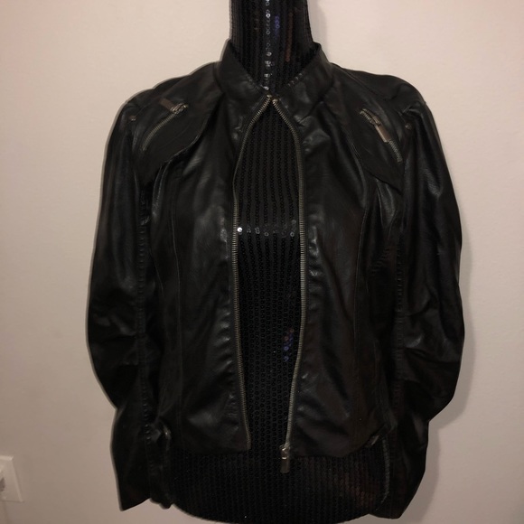 Faux Leather Jacket - Picture 2 of 8